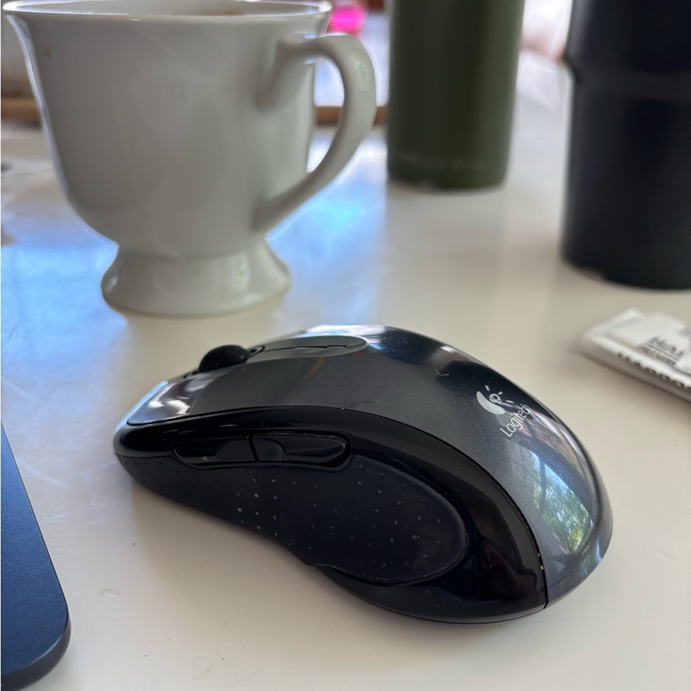 Logitech Black Wireless Ergonomic Mouse for Office